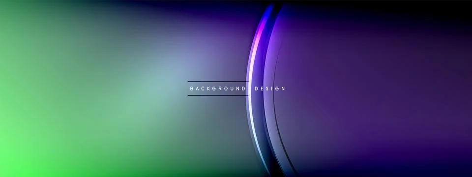 Vector abstract background - liquid transparent bubble shapes on fluid gradient Stock Illustration