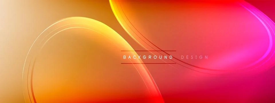 Vector abstract background - liquid transparent bubble shapes on fluid gradient Illustrazione stock