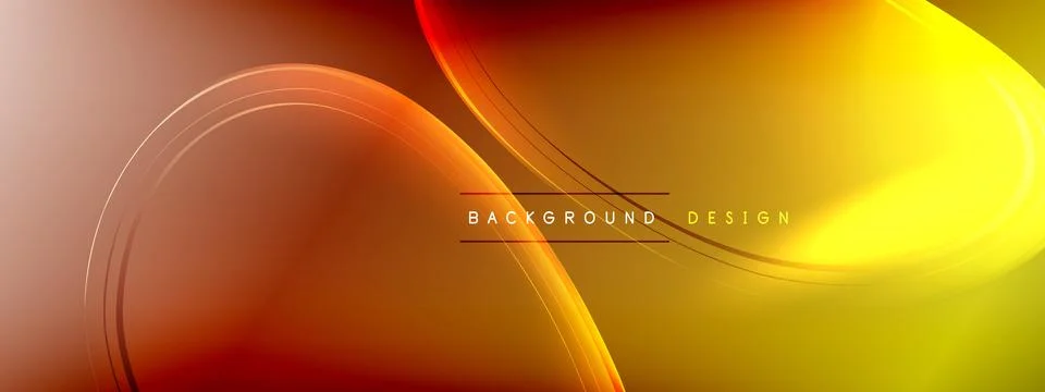 Vector abstract background - liquid transparent bubble shapes on fluid gradient Ilustración de archivo