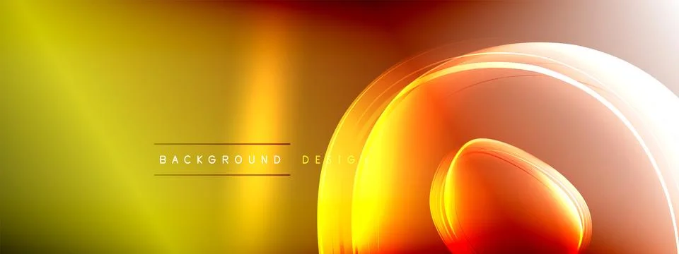Vector abstract background - liquid transparent bubble shapes on fluid gradient 스톡 일러스트