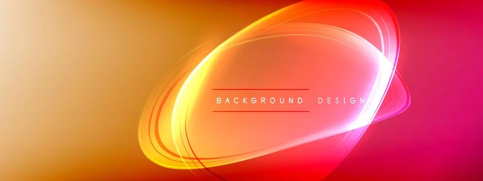 Vector abstract background - liquid transparent bubble shapes on fluid gradient Stock Illustration