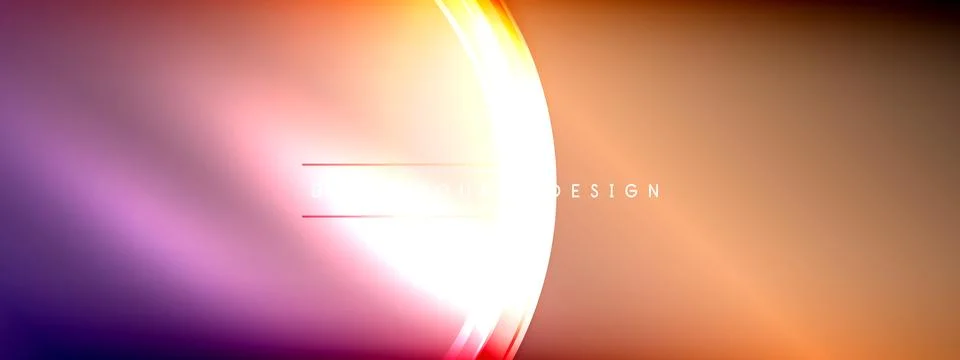 Vector abstract background - liquid transparent bubble shapes on fluid gradient Stock Illustration