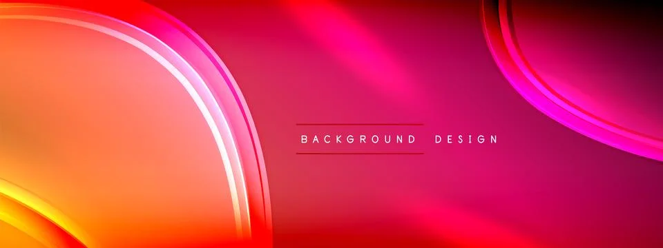 Vector abstract background - liquid transparent bubble shapes on fluid gradient Stock Illustration