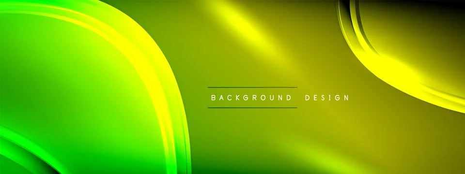 Vector abstract background - liquid transparent bubble shapes on fluid gradient Stock Illustration