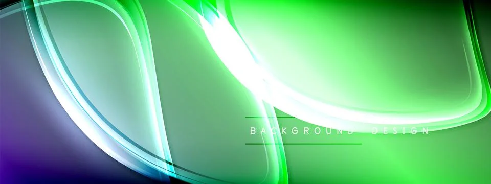 Vector abstract background - liquid transparent bubble shapes on fluid gradient 스톡 일러스트