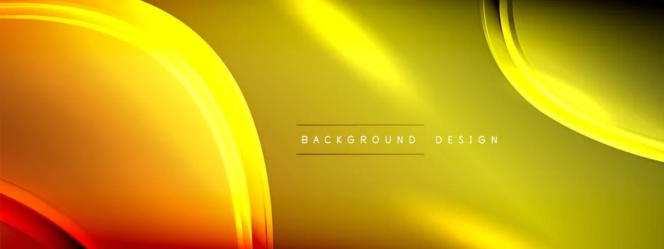 Vector abstract background - liquid transparent bubble shapes on fluid gradient Stock Illustration