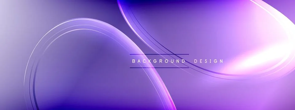 Vector abstract background - liquid transparent bubble shapes on fluid gradient Stock Illustration