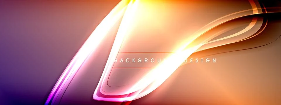 Vector abstract background - liquid transparent bubble shapes on fluid gradient Stock Illustration