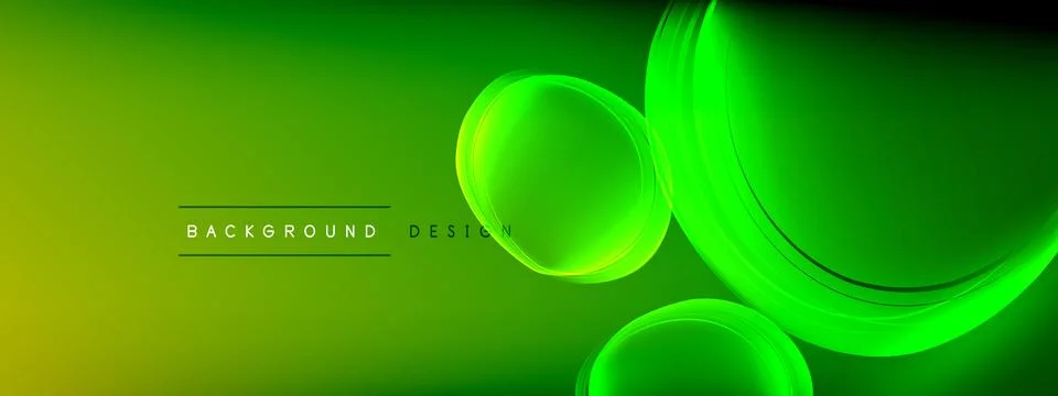 Vector abstract background - liquid transparent bubble shapes on fluid gradient Ilustración de archivo