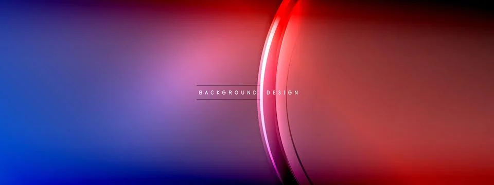 Vector abstract background - liquid transparent bubble shapes on fluid gradient Stock Illustration