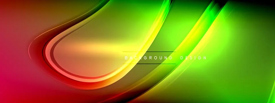 Vector abstract background - liquid transparent bubble shapes on fluid gradient Illustrazione stock