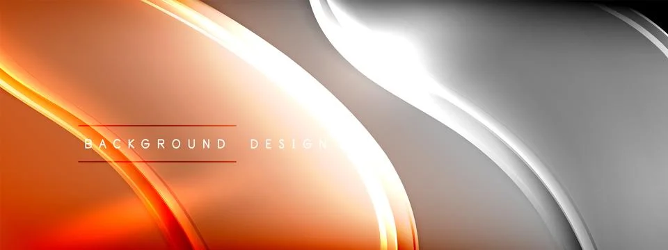 Vector abstract background - liquid transparent bubble shapes on fluid gradient Ilustración de archivo