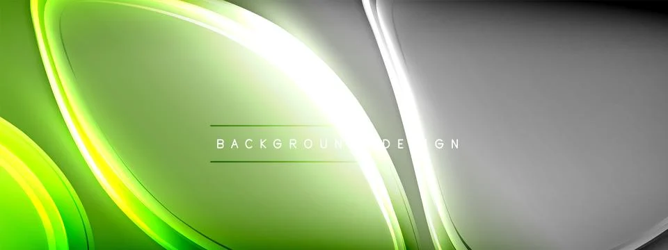 Vector abstract background - liquid transparent bubble shapes on fluid gradient Stock Illustration