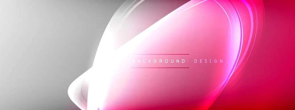 Vector abstract background - liquid transparent bubble shapes on fluid gradient Stock Illustration