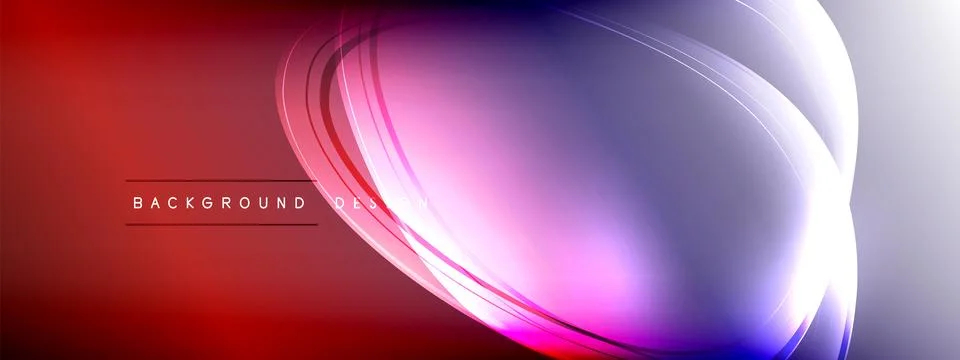 Vector abstract background - liquid transparent bubble shapes on fluid gradient Stock-Illustration
