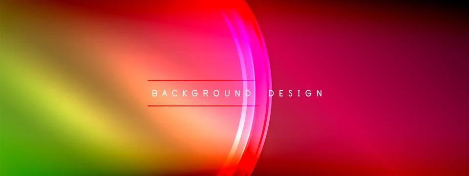 Vector abstract background - liquid transparent bubble shapes on fluid gradient 스톡 일러스트