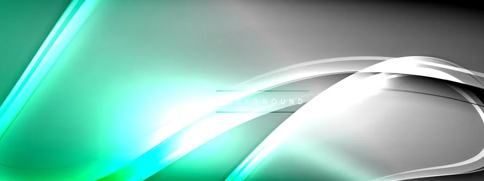 Vector abstract background - liquid transparent bubble shapes on fluid gradient Stock Illustration