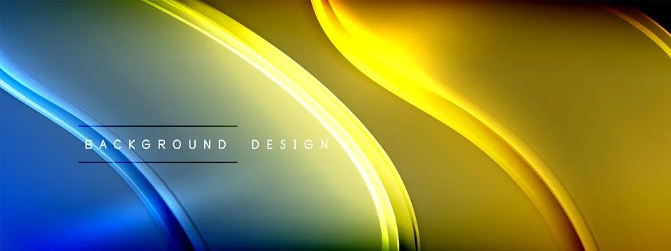 Vector abstract background - liquid transparent bubble shapes on fluid gradient Ilustración de archivo