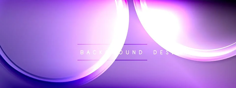 Vector abstract background - liquid transparent bubble shapes on fluid gradient Stock Illustration