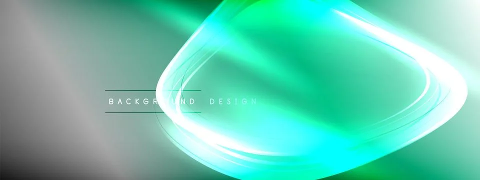 Vector abstract background - liquid transparent bubble shapes on fluid gradient Illustrazione stock