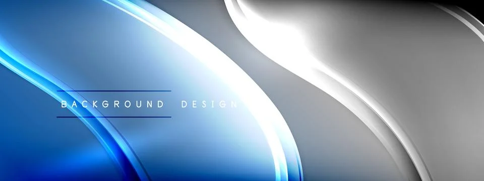 Vector abstract background - liquid transparent bubble shapes on fluid gradient Illustrazione stock