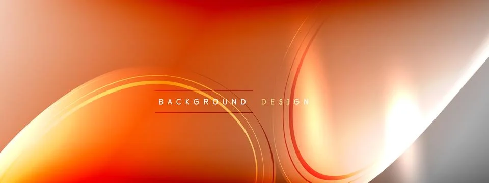 Vector abstract background - liquid transparent bubble shapes on fluid gradient Ilustración de archivo