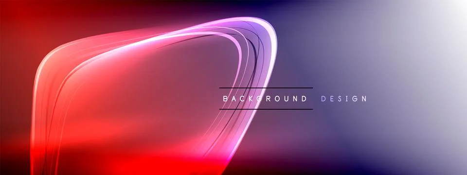 Vector abstract background - liquid transparent bubble shapes on fluid gradient Stock Illustration