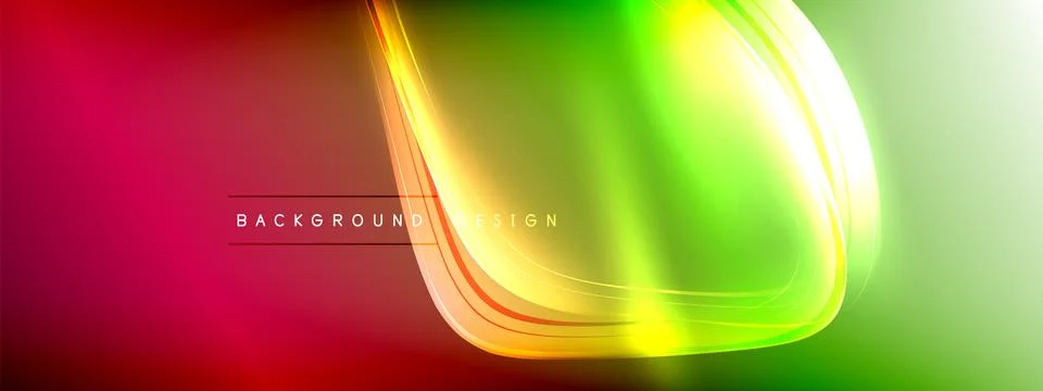 Vector abstract background - liquid transparent bubble shapes on fluid gradient Ilustración de archivo