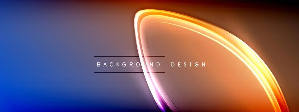 Vector abstract background - liquid transparent bubble shapes on fluid gradient Stock Illustration