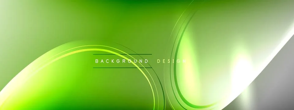 Vector abstract background - liquid transparent bubble shapes on fluid gradient Stock Illustration