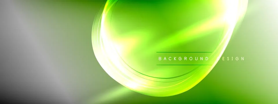 Vector abstract background - liquid transparent bubble shapes on fluid gradient Stock Illustration