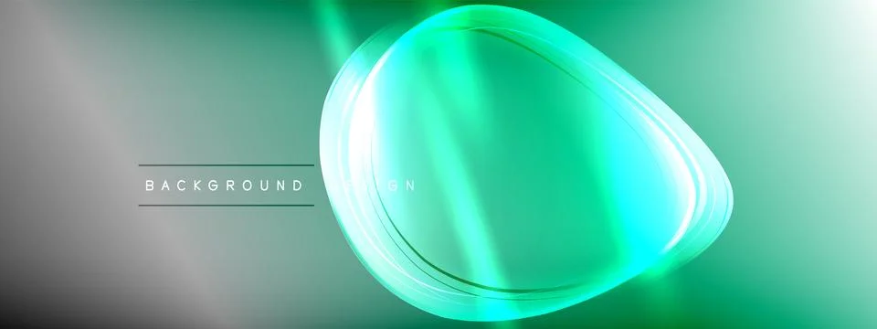 Vector abstract background - liquid transparent bubble shapes on fluid gradient 스톡 일러스트