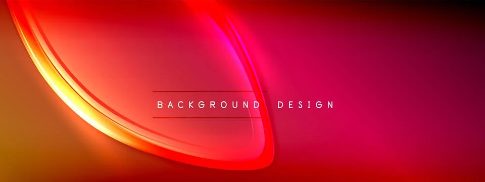 Vector abstract background - liquid transparent bubble shapes on fluid gradient Stock Illustration