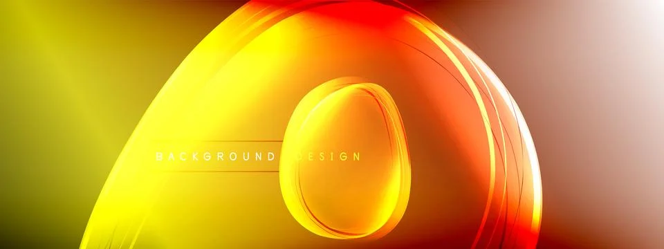 Vector abstract background - liquid transparent bubble shapes on fluid gradient Ilustración de archivo
