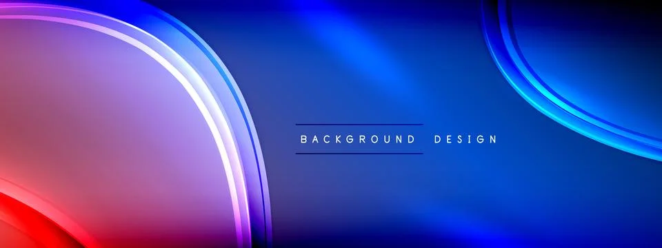 Vector abstract background - liquid transparent bubble shapes on fluid gradient Illustrazione stock