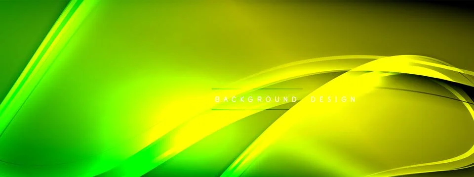 Vector abstract background - liquid transparent bubble shapes on fluid gradient Stock Illustration