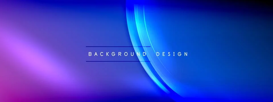 Vector abstract background - liquid transparent bubble shapes on fluid gradient Stock Illustration