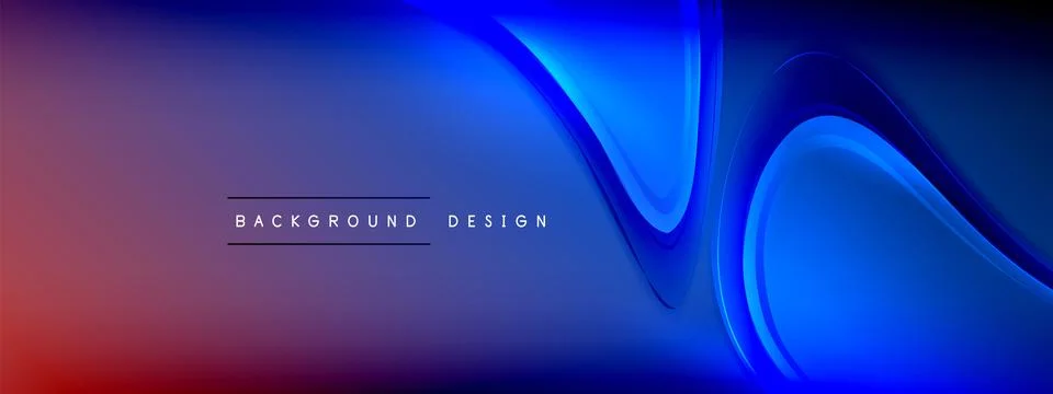Vector abstract background - liquid transparent bubble shapes on fluid gradient Ilustración de archivo