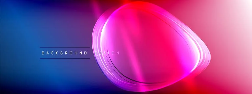 Vector abstract background - liquid transparent bubble shapes on fluid gradient Ilustración de archivo