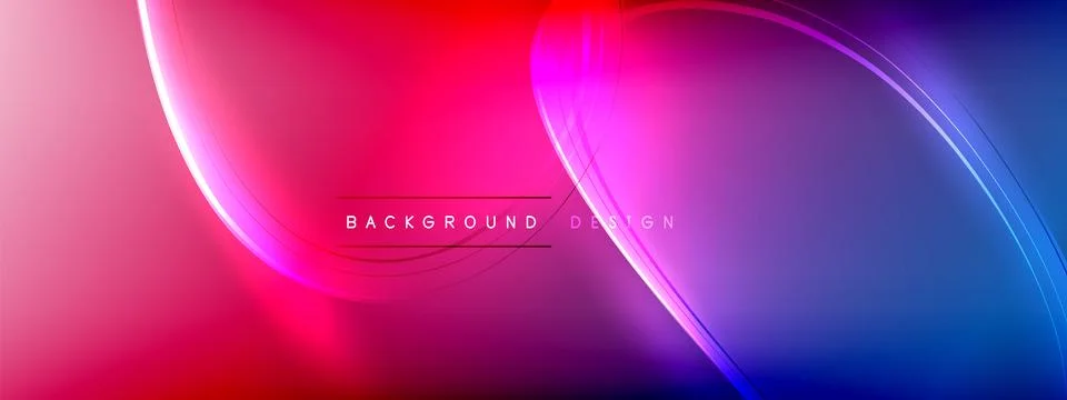 Vector abstract background - liquid transparent bubble shapes on fluid gradient Ilustración de archivo