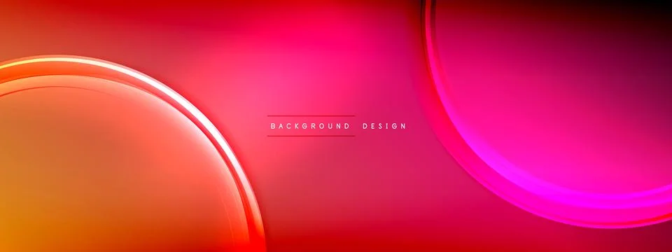 Vector abstract background - liquid transparent bubble shapes on fluid gradient Ilustración de archivo