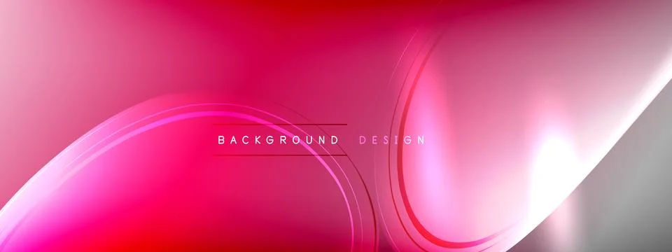 Vector abstract background - liquid transparent bubble shapes on fluid gradient Stock Illustration