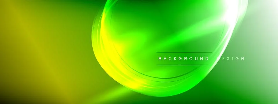Vector abstract background - liquid transparent bubble shapes on fluid gradient Stock Illustration