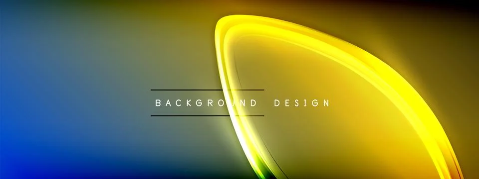 Vector abstract background - liquid transparent bubble shapes on fluid gradient イラスト素材