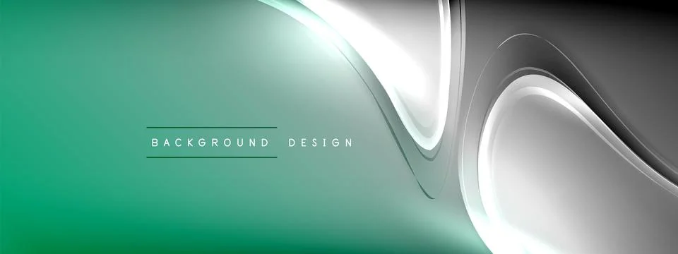Vector abstract background - liquid transparent bubble shapes on fluid gradient 스톡 일러스트