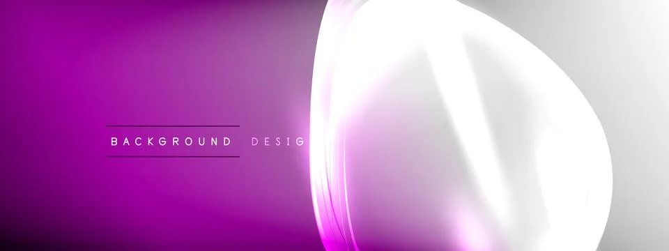 Vector abstract background - liquid transparent bubble shapes on fluid gradient Illustrazione stock