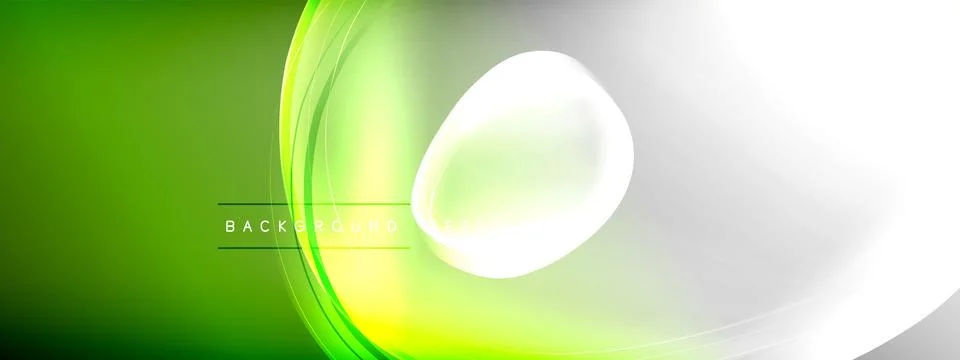 Vector abstract background - liquid transparent bubble shapes on fluid gradient イラスト素材