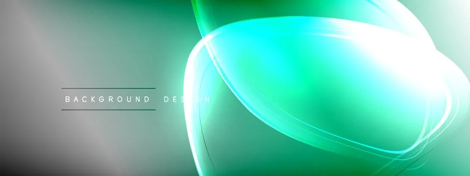 Vector abstract background - liquid transparent bubble shapes on fluid gradient Stock Illustration