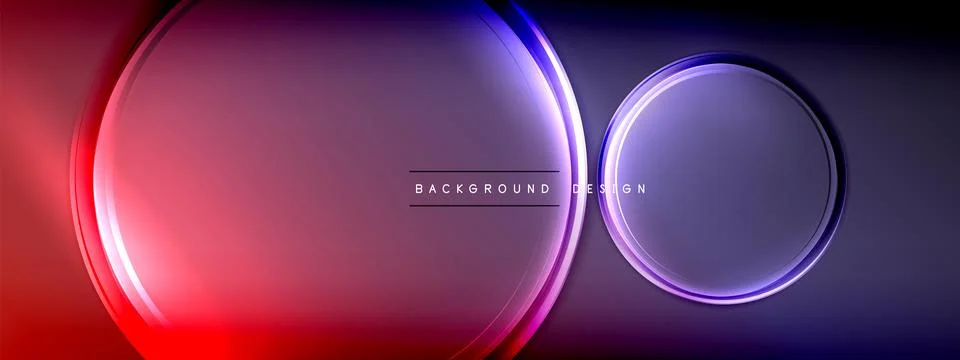 Vector abstract background - liquid transparent bubble shapes on fluid gradient Ilustración de archivo