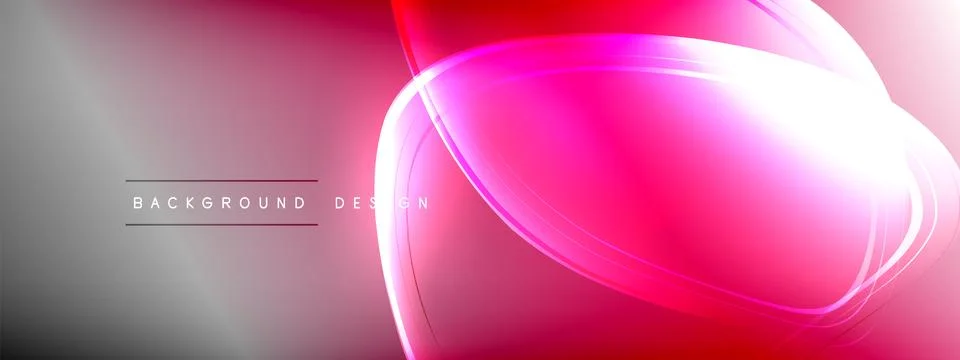 Vector abstract background - liquid transparent bubble shapes on fluid gradient Stock Illustration
